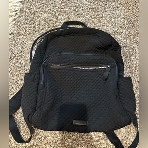 Black Vera Bradley Campus Backpack- regular size